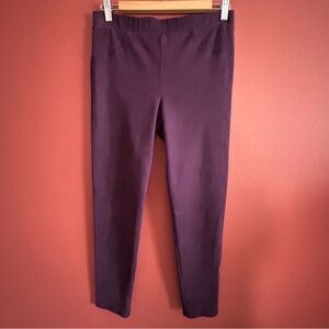 Karen Kane Purple Faux Suede Pull on Leggings/ Pants Size M